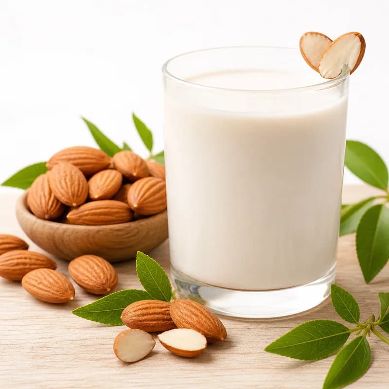 milk almonds